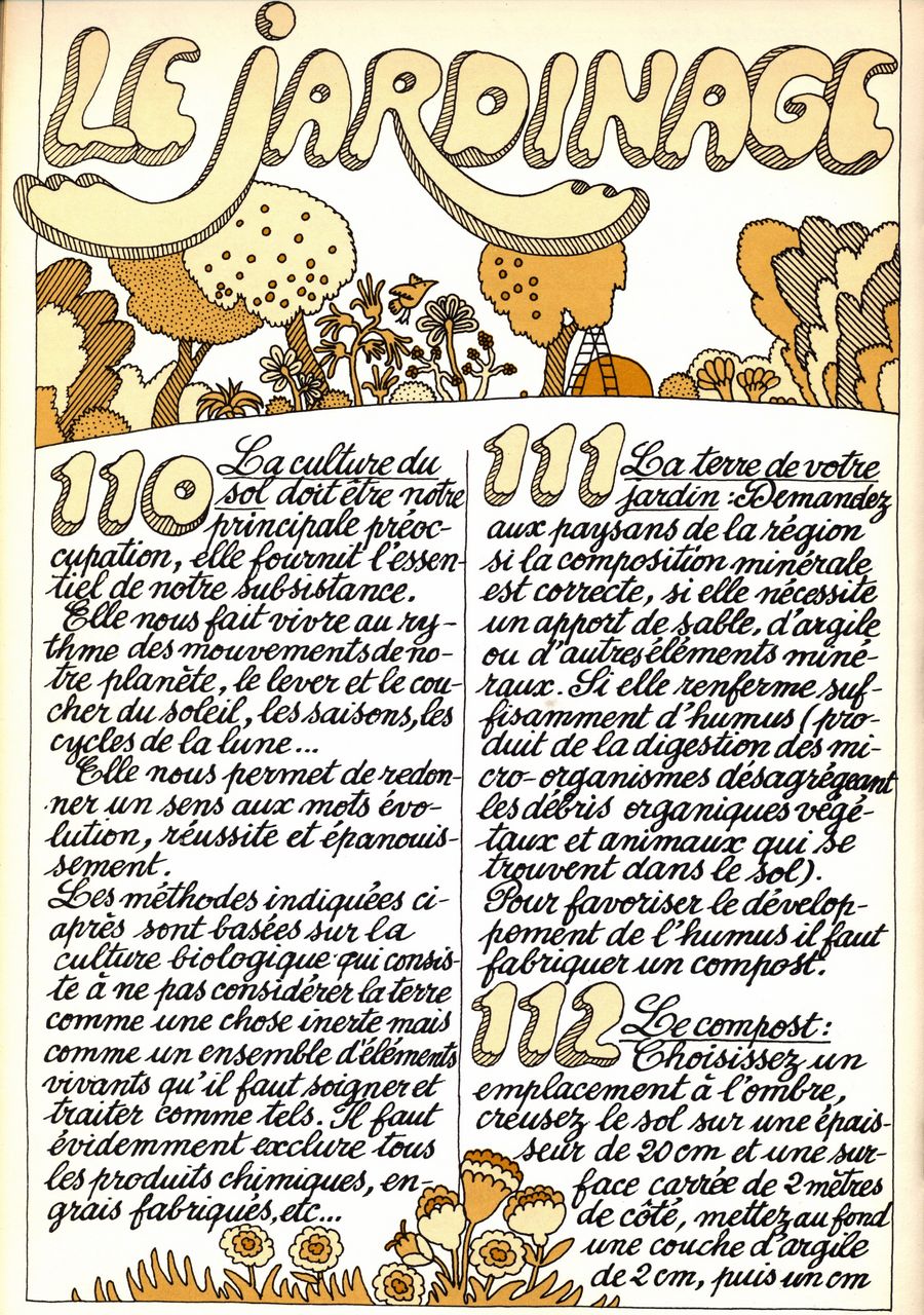 110 - la culture du sol - 111 - la terre de votre jardin - 112 - le compost